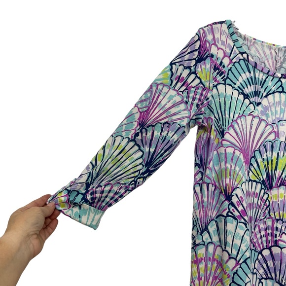 Lilly Pulitzer Oh Shello T shirt quarter sleeve women’s shift dress size XS - Picture 3 of 6